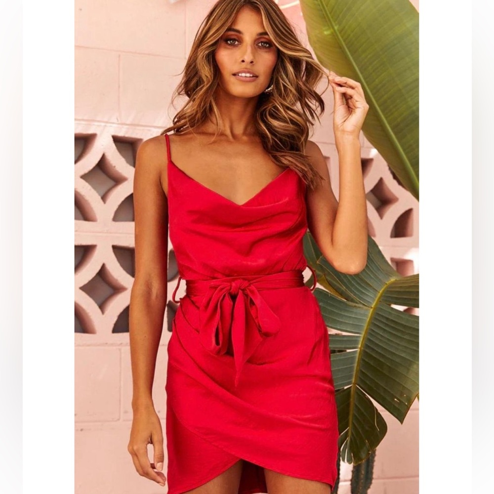 Back To The Island Red Dress